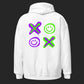 Purple XOXO Neon Graffiti Unisex Hoodie